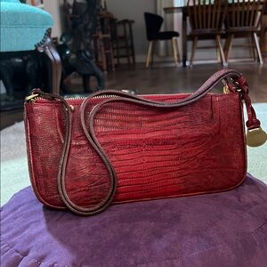 Elegant Red Leather Women's Bag